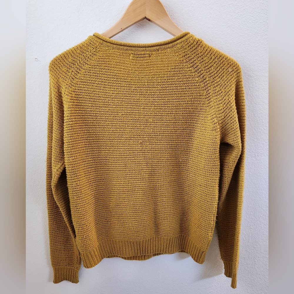 Jacqueline de Yong Women's Mustard Yellow Knit Cardigan Extra Small XS - Picture 8 of 10